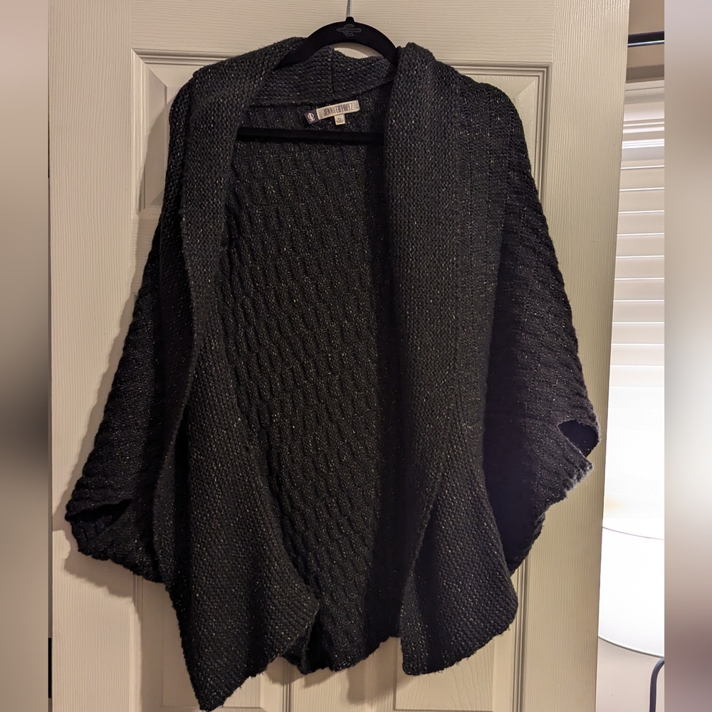 Jennifer Lopez Gray Shawl Cardigan size XL